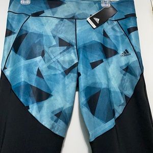 Adidas Workout Leggings with Mesh bottoms TAGS ON!